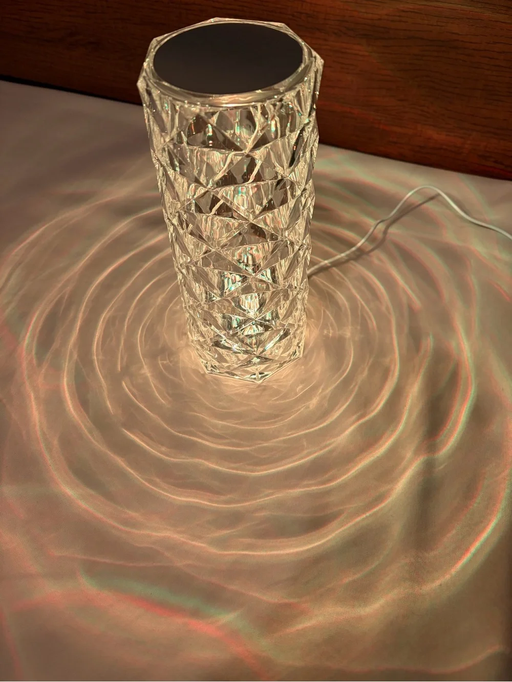 Globe Crystal LED Color-Changing Lantern - Clear